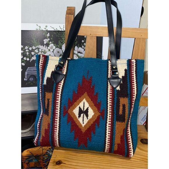 Saddlebag company southwest  wool handwoven Purse - Picture 8 of 8